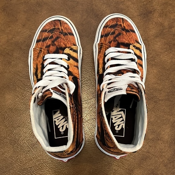 Vans Sk8-Hi Tapered Skate Shoe Tiger Unisex Women’s Size 7 - Picture 6 of 7
